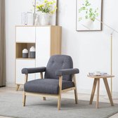 Fauteuil stof donkergrijs