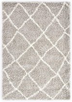 Tapijt Berber shaggy hoogpolig 140x200 cm PP zandkleurig beige