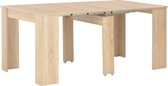 Eettafel verlengbaar 175x90x75 cm sonoma eikenkleurig