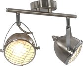 Spotlight tweevoudig GU10 zilverkleurig