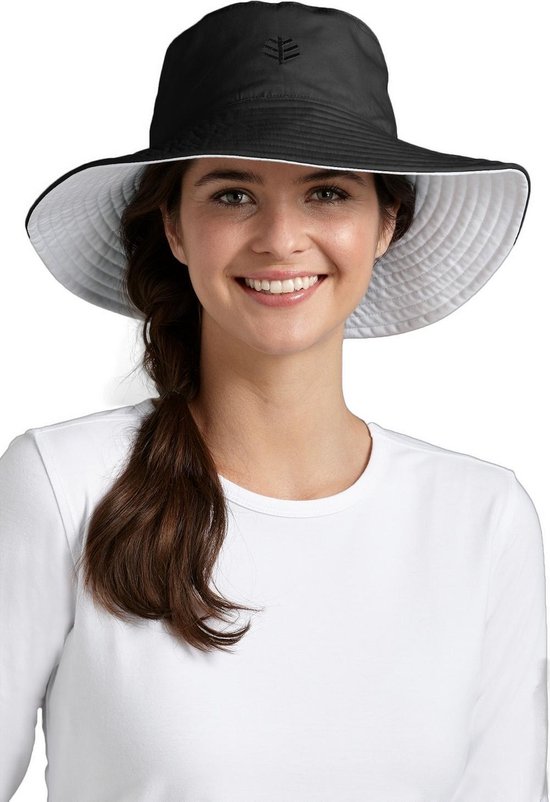 Genre een vergoeding spoelen Coolibar - UV-beschermende hoed dames - Zwart - maat Onesize | bol.com