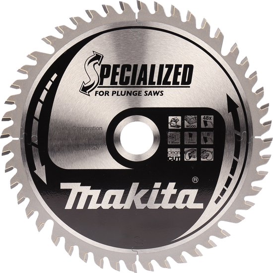 Makita Lame De Scie Circulaire Bois 165x1.85x20mm 48T B-56708