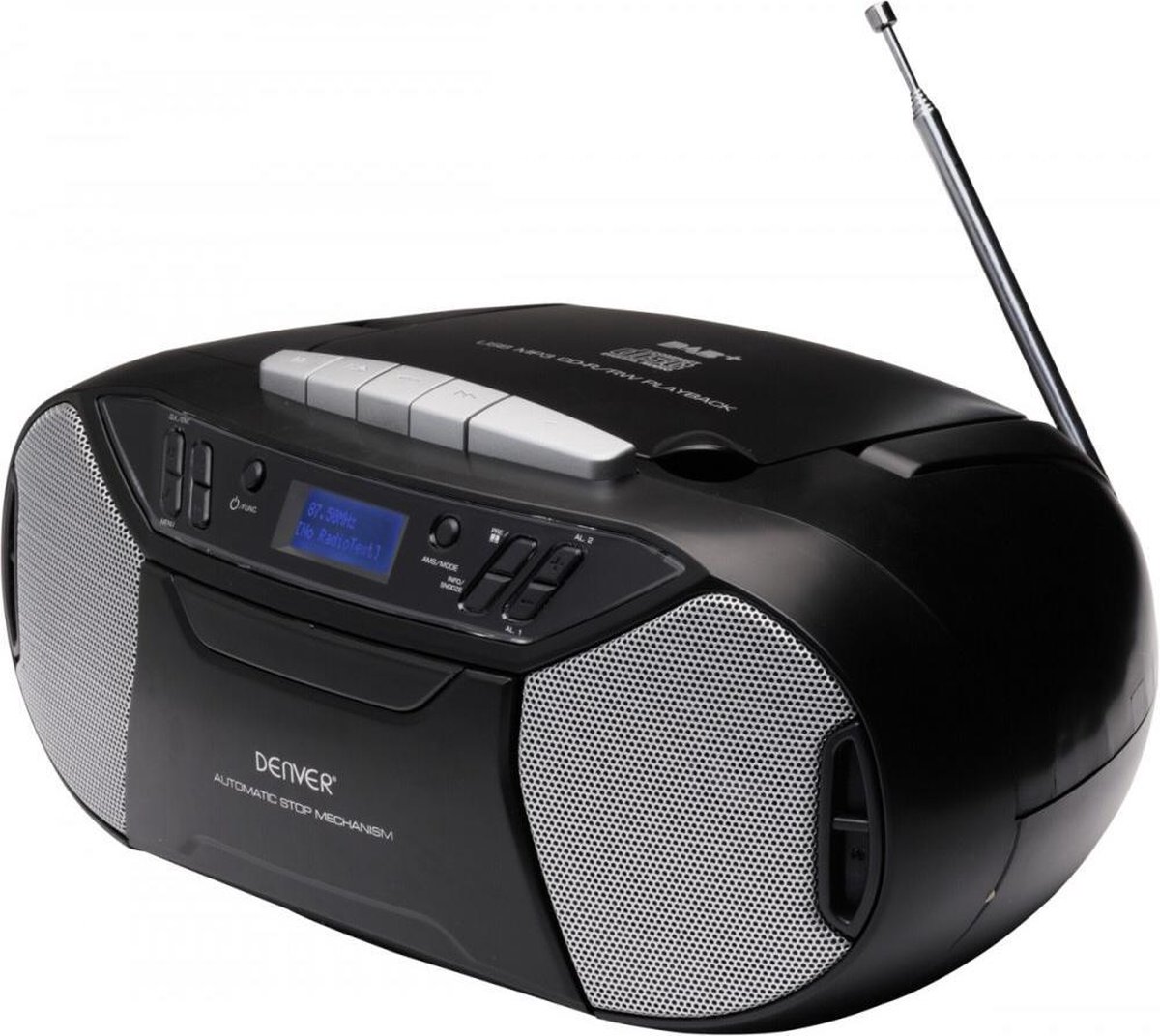 Denver TDC250 / Boombox met radio, CD & USB / Zwart bol