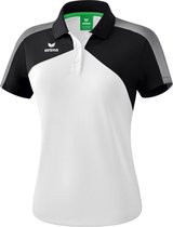 Erima Premium One 2.0 Polo Dames Wit-Zwart-Wit Maat 48