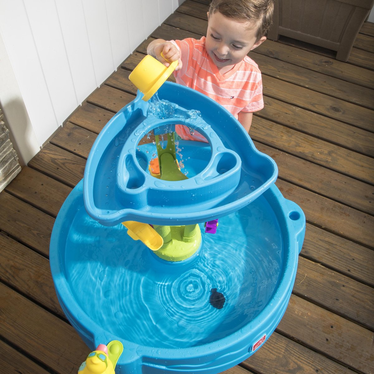 Step2 Summer Showers Splash Watertafel - Met 8 accessoires - Waterspeelgoed voor kind - Activiteitentafel met water voor de tuin / buiten — afbeelding 16