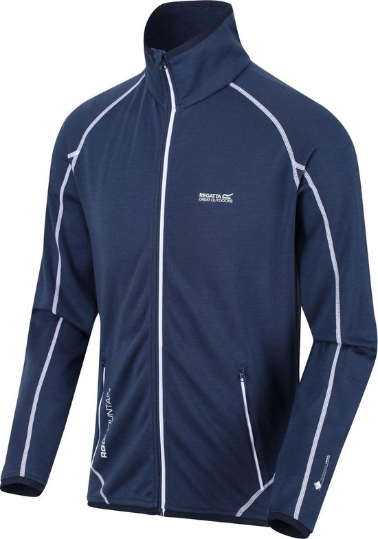 REGATTA HEWLEY ORANGE PEPPER/SEAL GREY - Sweat Polaire Randonnée