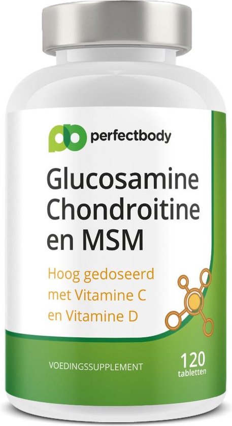 Glucosamine Chondroitine En MSM Tabletten - 120 Tabletten - PerfectBody.nl  | bol.com