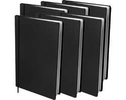Dresz rekbare boekenkaft A4 - Zwart - 6-pack | bol.com