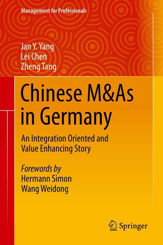 Management for Professionals - Chinese M&As in Germany - cover