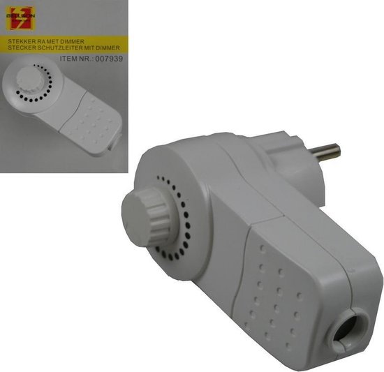 Stekker met ingebouwde dimmer 10 x 8 cm stekkerdimmers / stopcontacten
