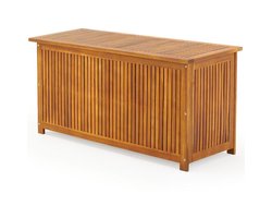 Casaria Kussenbox - Acacia Hout Weerbestendig Opbergbox 115cm - Bruin