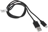 TNB - Micro-USB-oplaadkabel - 1 m - Zwart