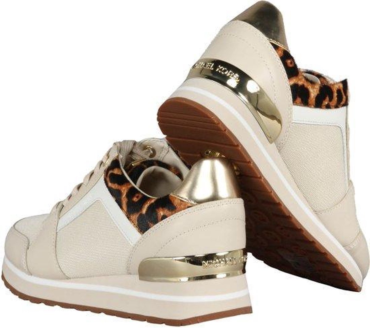 Michael Kors Billie Dames Sneaker - Ecru - Maat 36 | bol.com