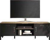 Diagone- TV Meubel Tv-meubel Manno  industrieel - 136cm - Zwart