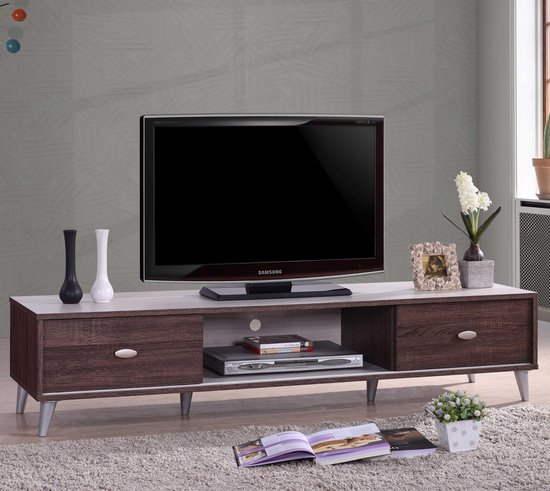 Poldimar- TV Meubel Tv-meubel Anna – 150cm – Wit; Bruin