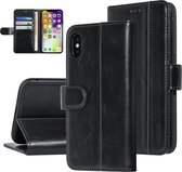 UNIQ Accessory Zwart hoesje iPhone X-Xs - Book Case - Zachte huid