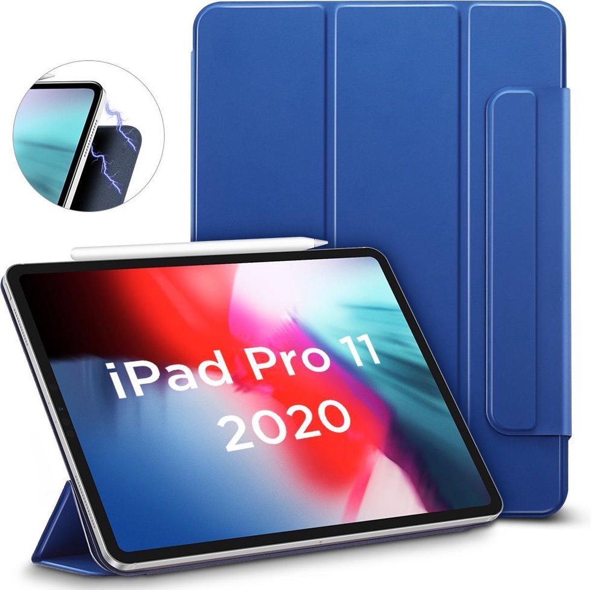 ESR Yippee Color kunstleer magnetische hoes voor iPad Pro 11 (2018 2020 2021) - blauw
