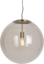 QAZQA ball - Moderne Hanglamp - 1 lichts - H 1700 mm - Goud/messing -  Woonkamer | Slaapkamer | Keuken
