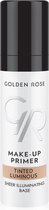 Golden Rose Make-up Primer Tinted Luminous Voor een betere hechting met een lichte Kleurtje en hydratatie