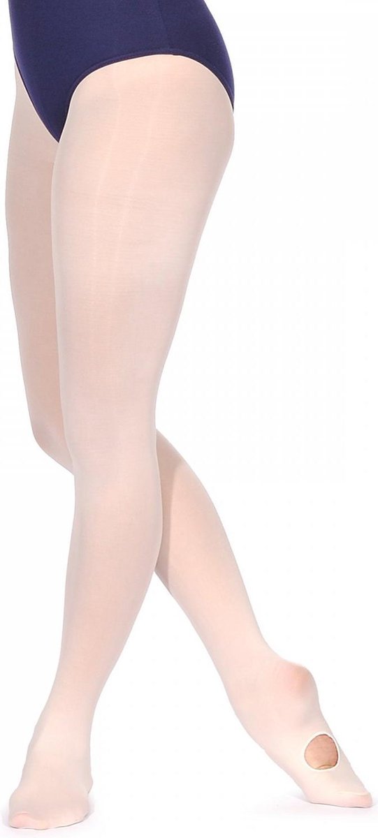 Rumpf Convertible Balletpanty 103 - Roze - Spitzen Panty - Meisjes - Maat L/XL