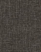 Textiel look behang Profhome DE120116-DI vliesbehang hardvinyl warmdruk in reliëf gestempeld tun sur ton mat antraciet grijs 5,33 m2