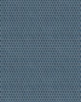 Ton sur ton behang Profhome DE120039-DI vliesbehang hardvinyl warmdruk in reliëf gestempeld tun sur ton glimmend blauw zilver 5,33 m2