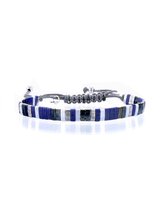 Lovelybracelets Armbandje Tila Kyoto lapis silver