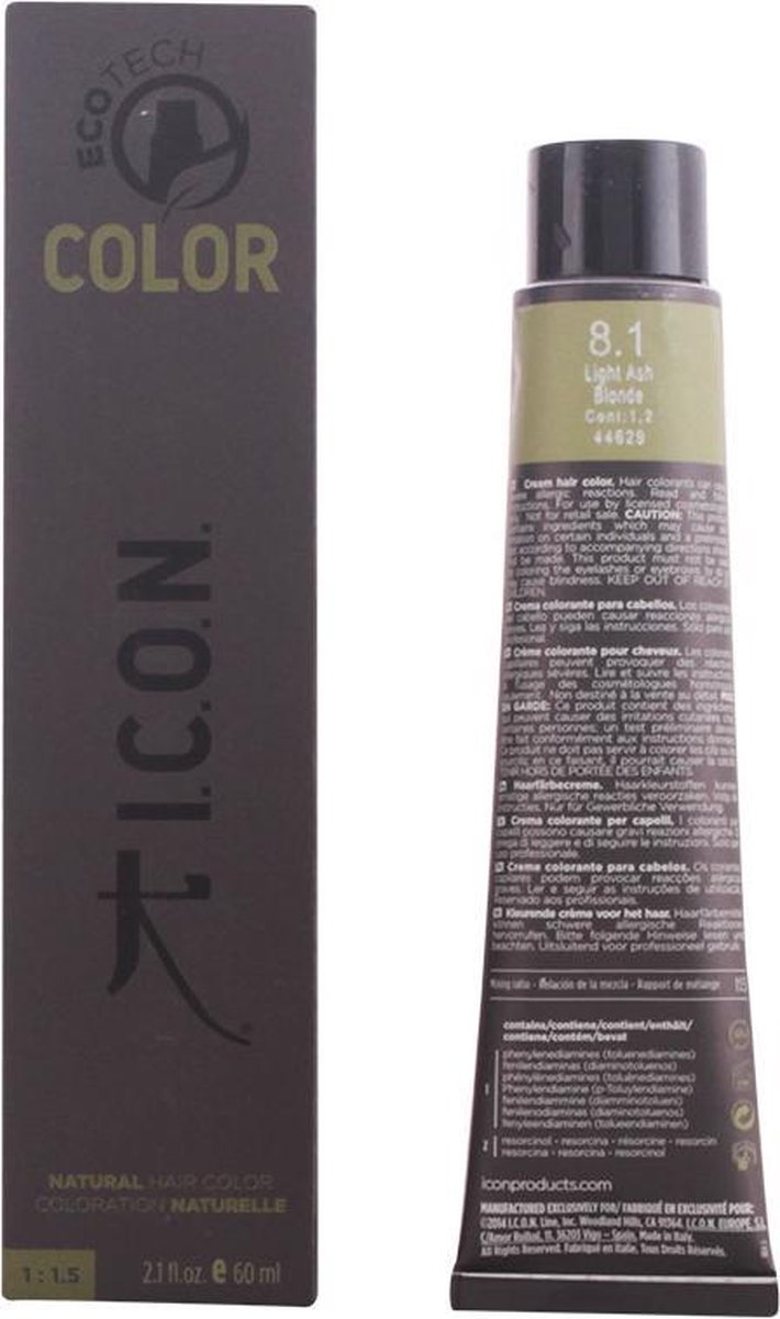 Permanente Kleur I.c.o.n. Ecotech Color Nº 9.0-rubio muy claro 60 ml