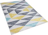 KALEN - Laagpolig vloerkleed - Multicolor - 140 x 200 cm - Polyester