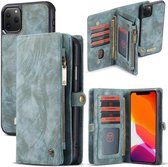 CaseMe Vintage portemonnee hoesje iPhone 11 Pro Max Blauw