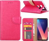 Ntech - LG V30 / LG V30S Portemonnee hoesje / booktype case Pink