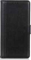 Shop4 - Oppo Reno2 Hoesje - Wallet Case Grain Zwart