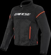 Dainese Air Frame D1 Tex Zwart Wit Fluo Rood - Maat 50