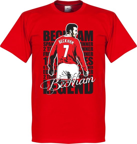David Beckham Legend T-Shirt - Rood - XXL