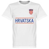Kroatië Team T-Shirt - Wit - S