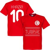 T-Shirt Équipe Tunisie Khazri 10 - Rouge - XS