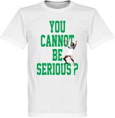 You Cannot Be Serious McEnroe T-Shirt - Wit - L