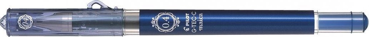 Pilot - Gelpen Maica Hi-Tec - Zwart/blauw - 0.4mm
