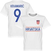 Kroatië Kramaric 9 Team T-Shirt - Wit - XL