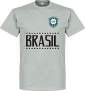 Brazilië Keeper Team T-Shirt - Licht Grijs - M