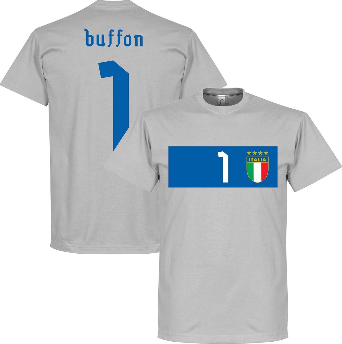 1190x1200.jpg Italë Buffon Banner T-Shirt - Grijs - M - Afbeelding 1