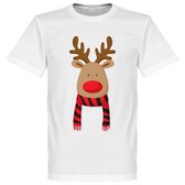 Reindeer Supporter T-Shirt - Rood/Zwart - 4XL