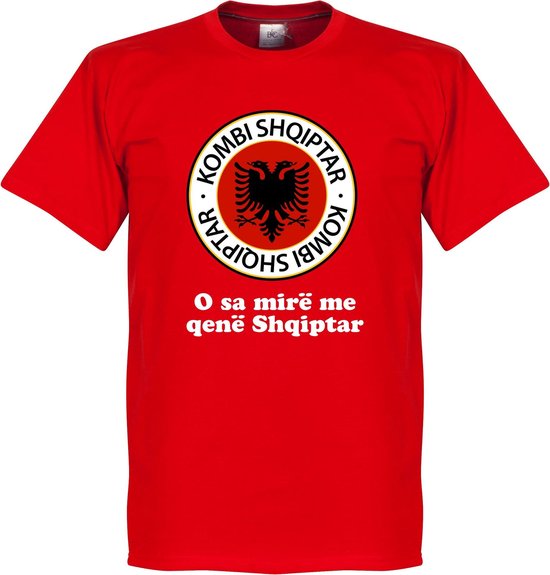 Albanië Slogan Logo T-Shirt - XL