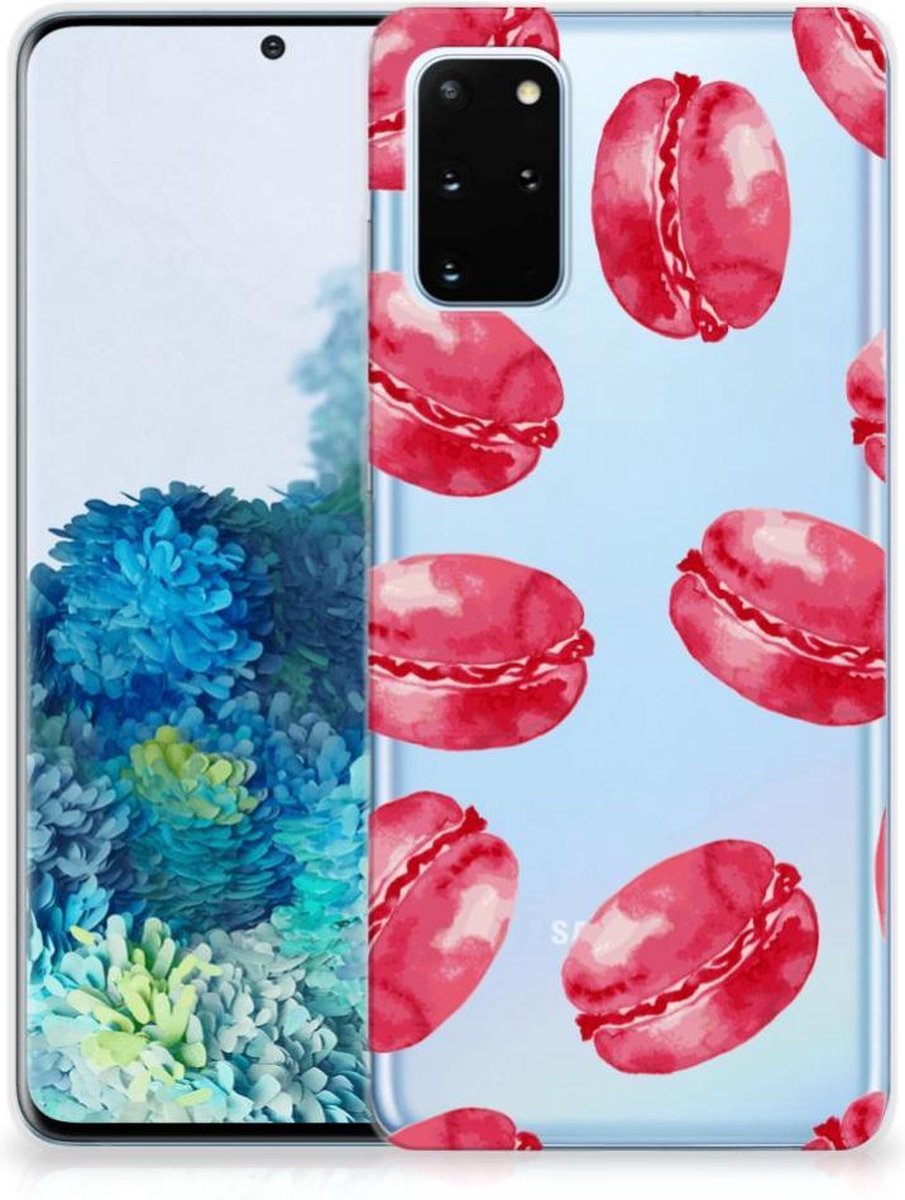 Samsung Galaxy S20 Plus Siliconen Case Pink Macarons