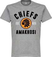 Kaizer Chiefs Established T-Shirt - Grijs - XXXXL
