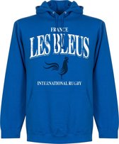 Frankrijk Les Bleus Rugby Hoodie - Blauw - S