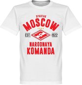 Spartak Moskou Established T-Shirt - Wit - XXXXL