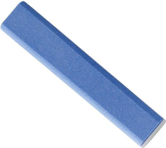 Felco 902 slijpsteen, blauw, langwerpig met schuine randen.