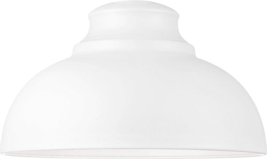 Home Sweet Home Lampenkap Takis rond - van metal - Wit - Moderne Lampenkap - 29/29/16.5cm - E27 lamphouder - voor hanglamp - RoHS getest