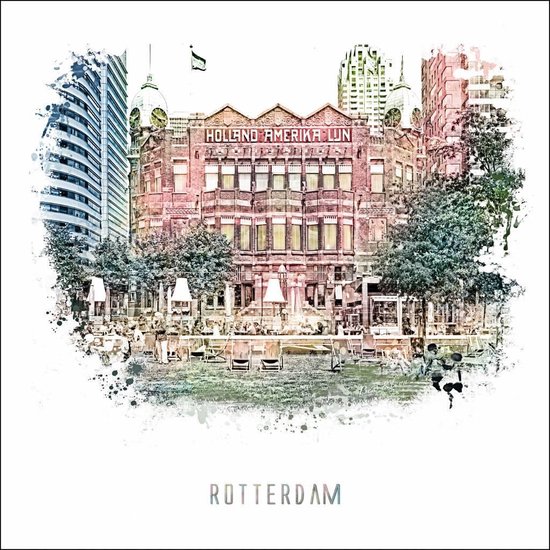 Rotterdam poster | Hotel new york   vintage 30x30